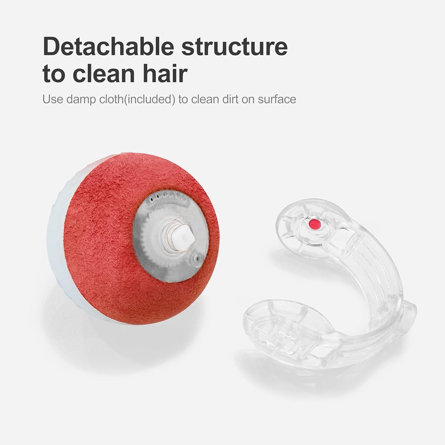 Interactive Cat Toys for Indoor Cats,The 3rd Generation Agile Moving Cat Ball with Elastic Mesh Tail,Automatic Kitten Toys for Bored Indoor Cats,Motion Activated (Orange) - Image 7