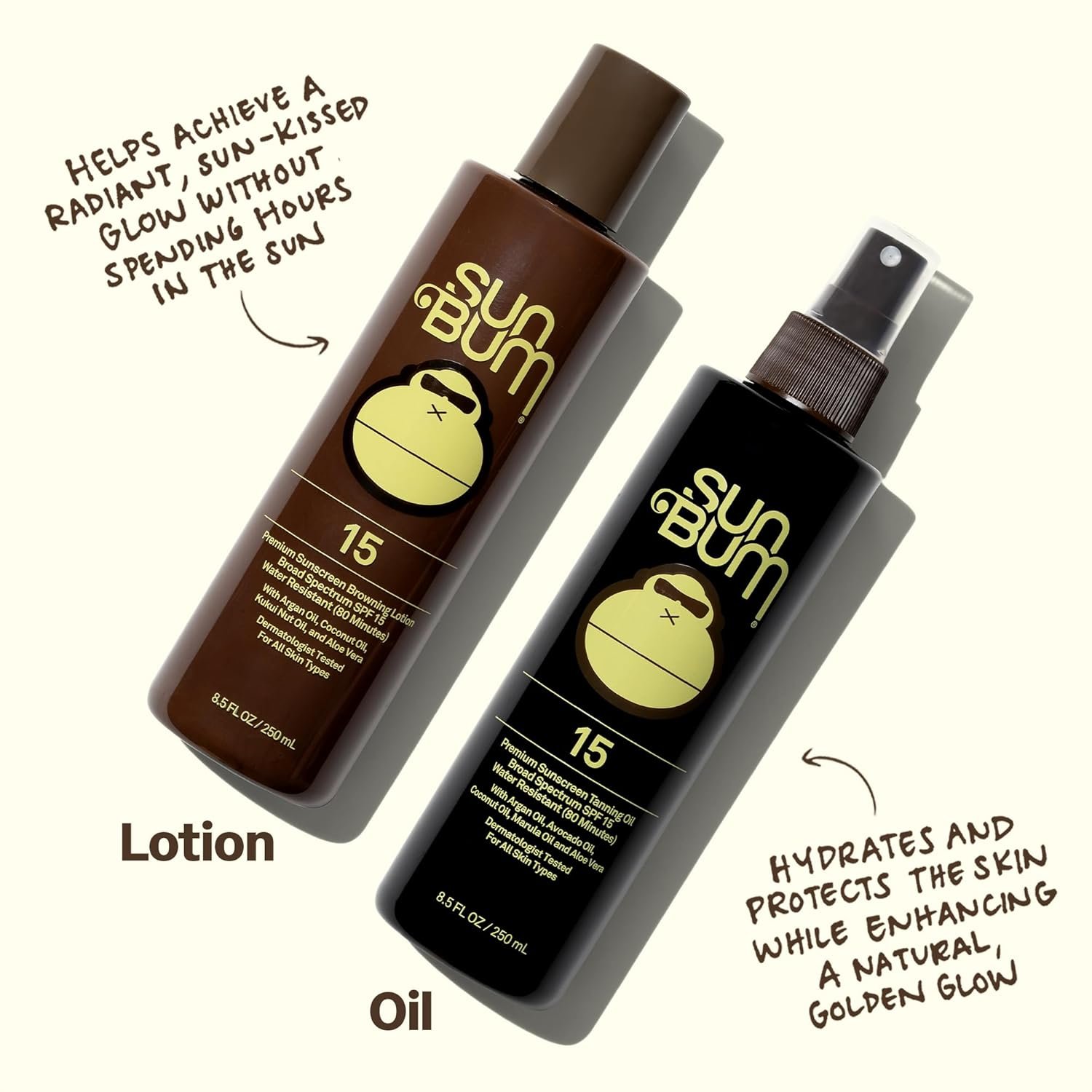 Sun Bum SPF 15 Moisturizing Tanning Oil - Vegan and Hawaii 104 Act Compliant (Octinoxate & Oxybenzone Free) - Broad Spectrum Moisturizing - UVA/UVB Protection - 8.5 oz - Image 5