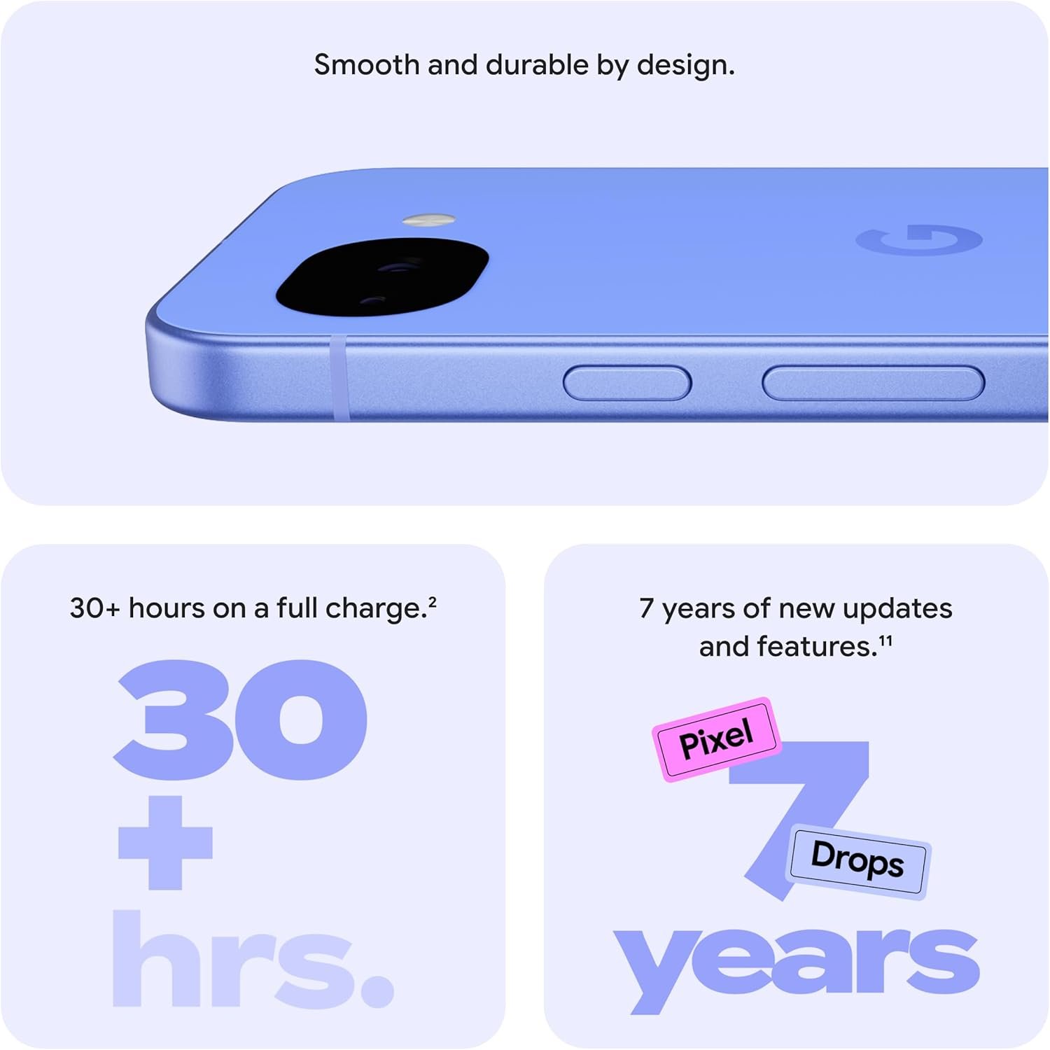 Google Pixel 10a - Lavender - 128 GB with $100 Amazon Gift Card - Image 3