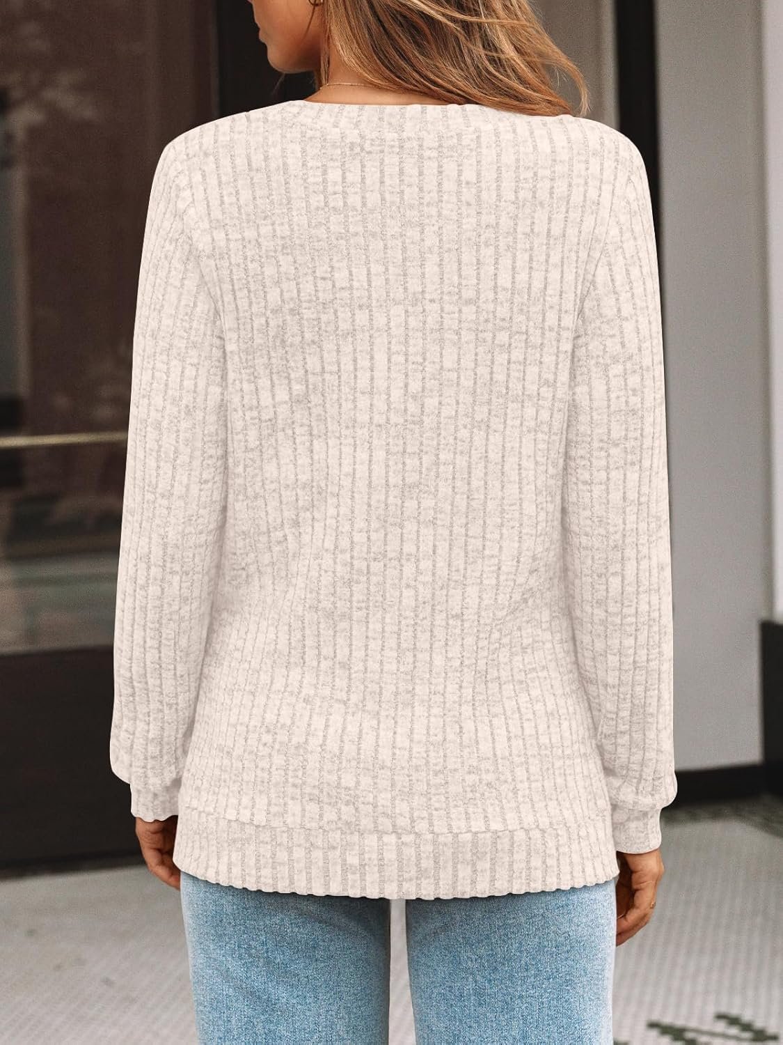 AUTOMET Womens V Neck Long Sleeve Shirt Fall Fashion Tops Tunic Dressy Casual Sweater Clothes Cute Trendy Work Outfits 2026 - Image 5