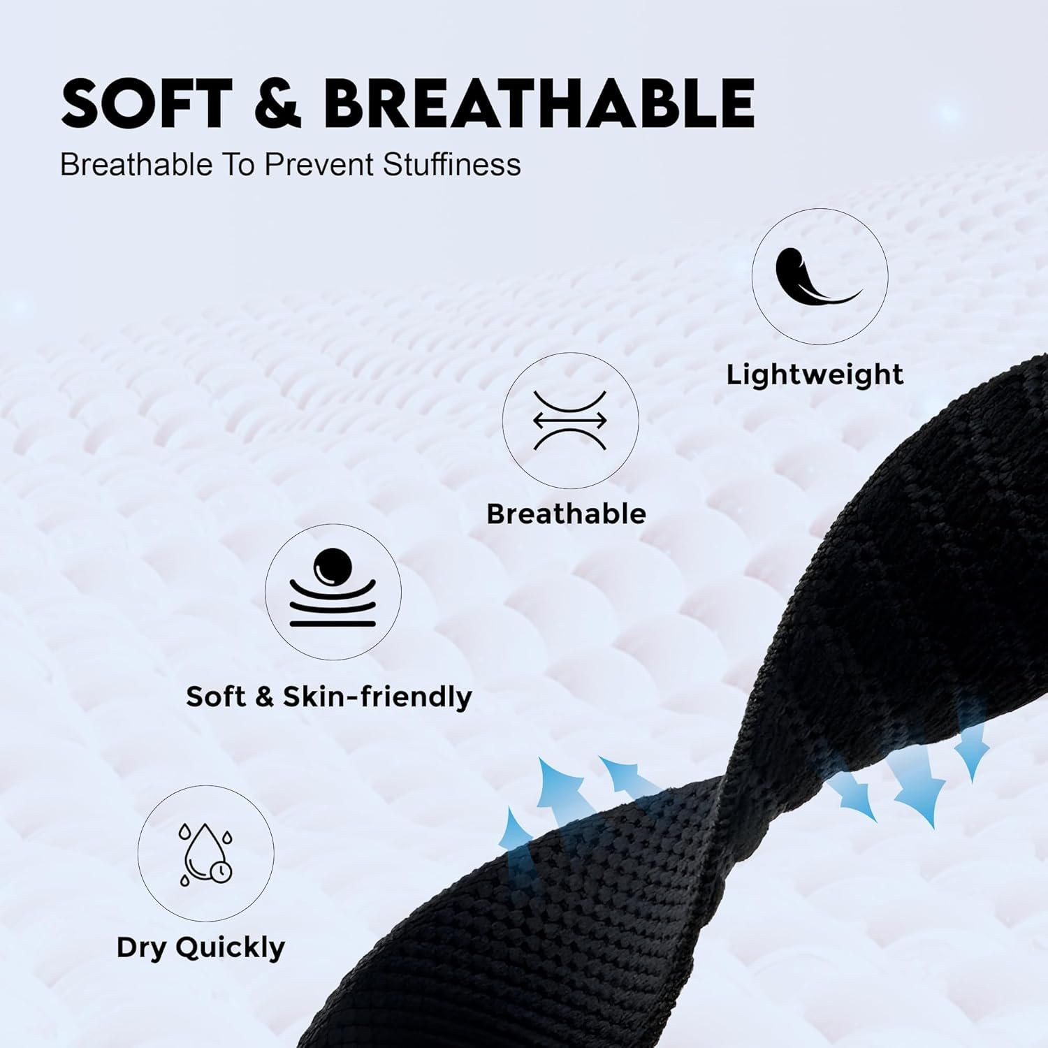 Ultra-soft Nylon Sport Band Compatible with WHOOP 5.0, One, Peak, and Life | Breathable, Durable & Secure Fit Strap | NOT for Gen 4 - Image 3