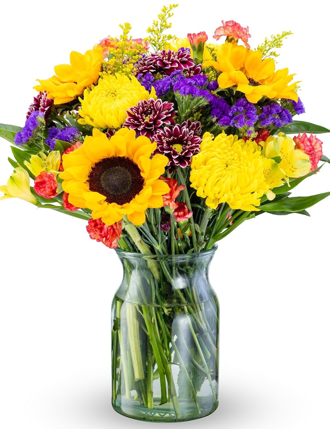 Benchmark Bouquets - Flowering Fields Sunflower Bouquet - Fresh Flowers for Delivery - Real Flowers in a Vase - Birthday Flowers for Women - Congratulations Gift (Glass Vase Included) - Image 2