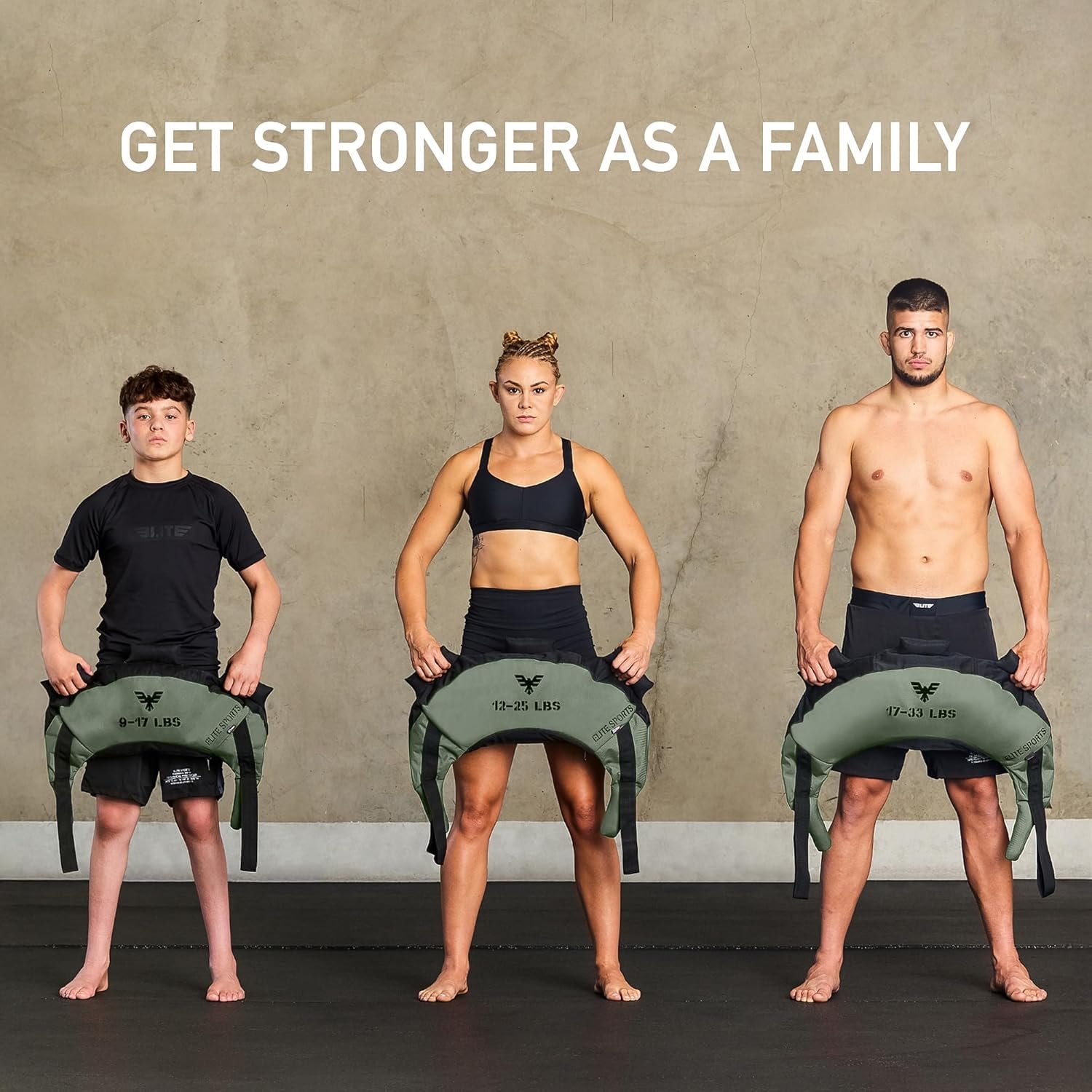 Elite Sports Bulgarian Canvas Bag, Fitness Canvas MMA Gym Cross Workout Training Sandbag 17, 25, 33, 45 lbs (UNFILLED) - Image 5