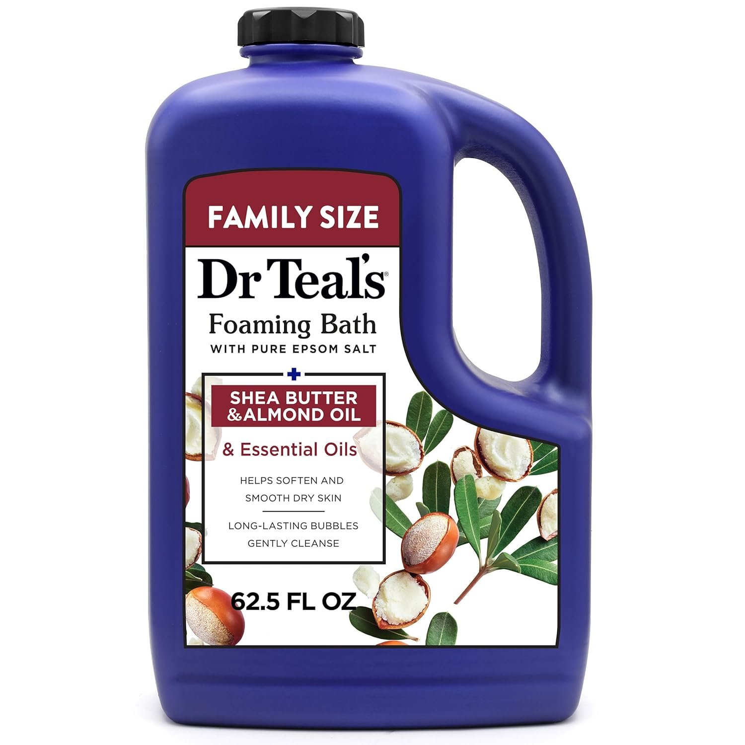 Dr Teal's Foaming Bath with Pure Epsom Salt, Shea Butter & Almond Oil, 62.5 fl oz - Image 2