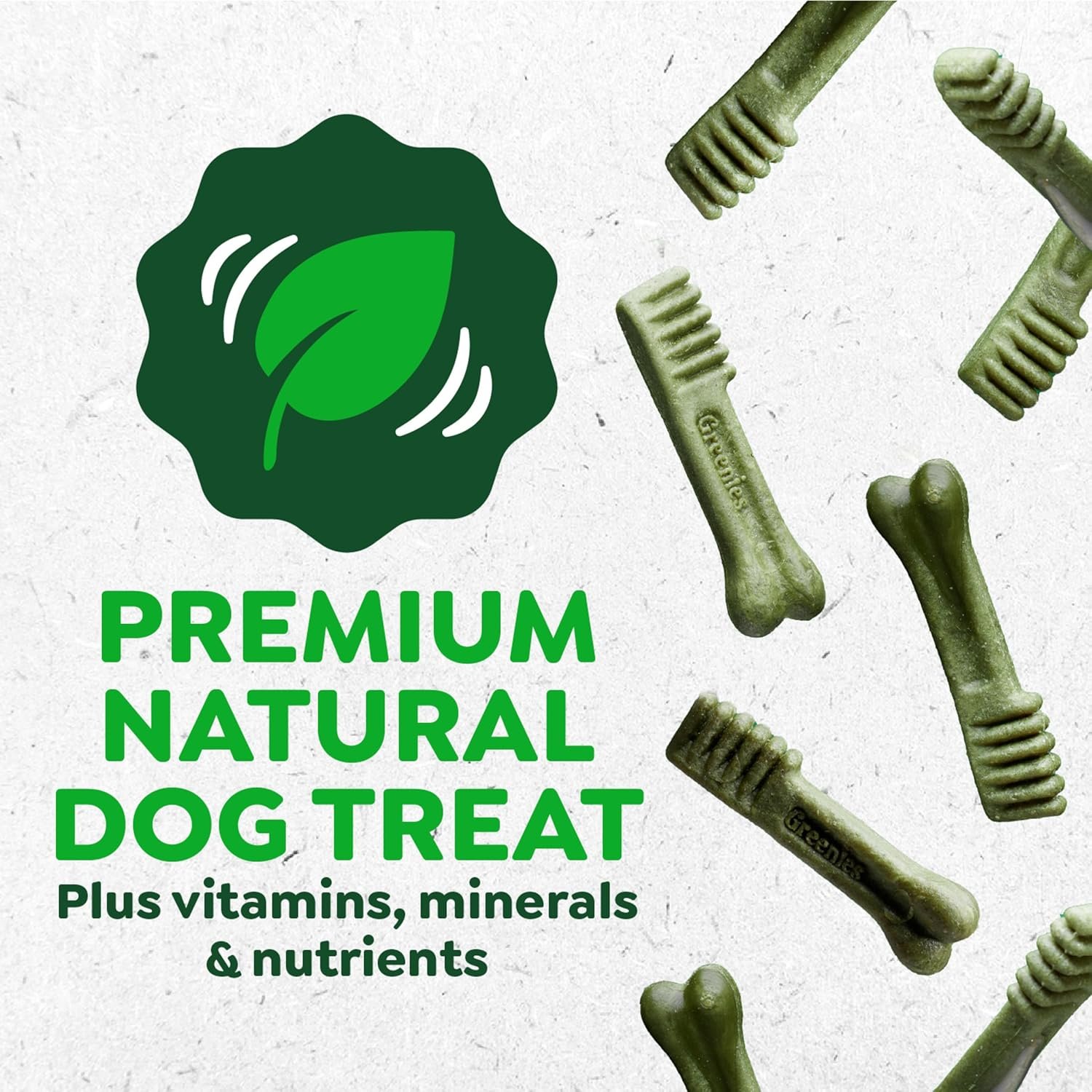 Greenies Veterinarian-Recommended Adult Natural Dental Dog Treats Teenie Size, Dog Dental Chews, Original Flavor, 36 oz. Pack, 130 Count - Image 7