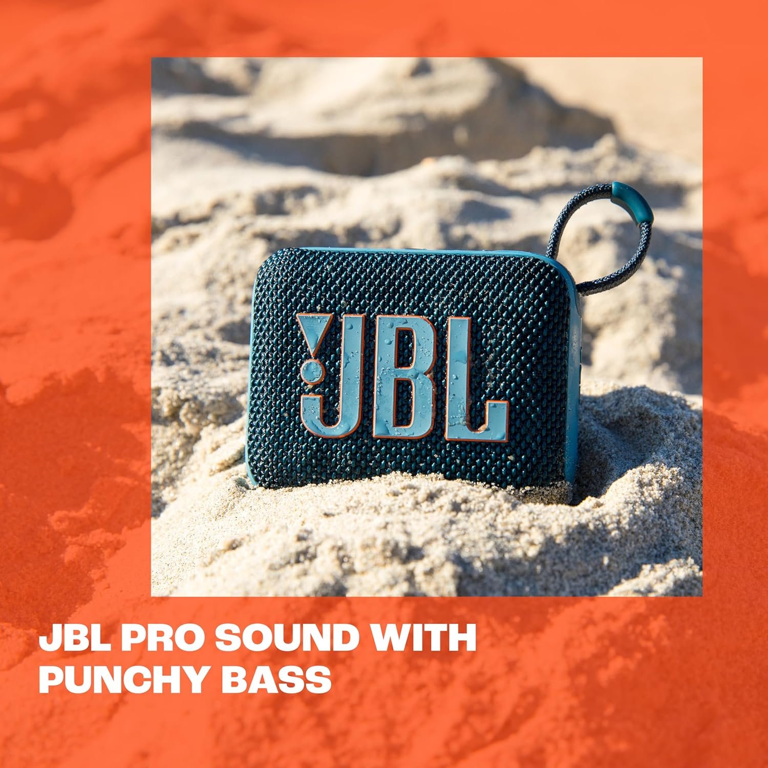 JBL Go 4 - Ultra-Portable, Waterproof and Dustproof Bluetooth Speaker, Big JBL Pro Sound with Punchy bass, 7-Hour Built-in Battery, Made in Part with Recycled Materials (Blue) - Image 7