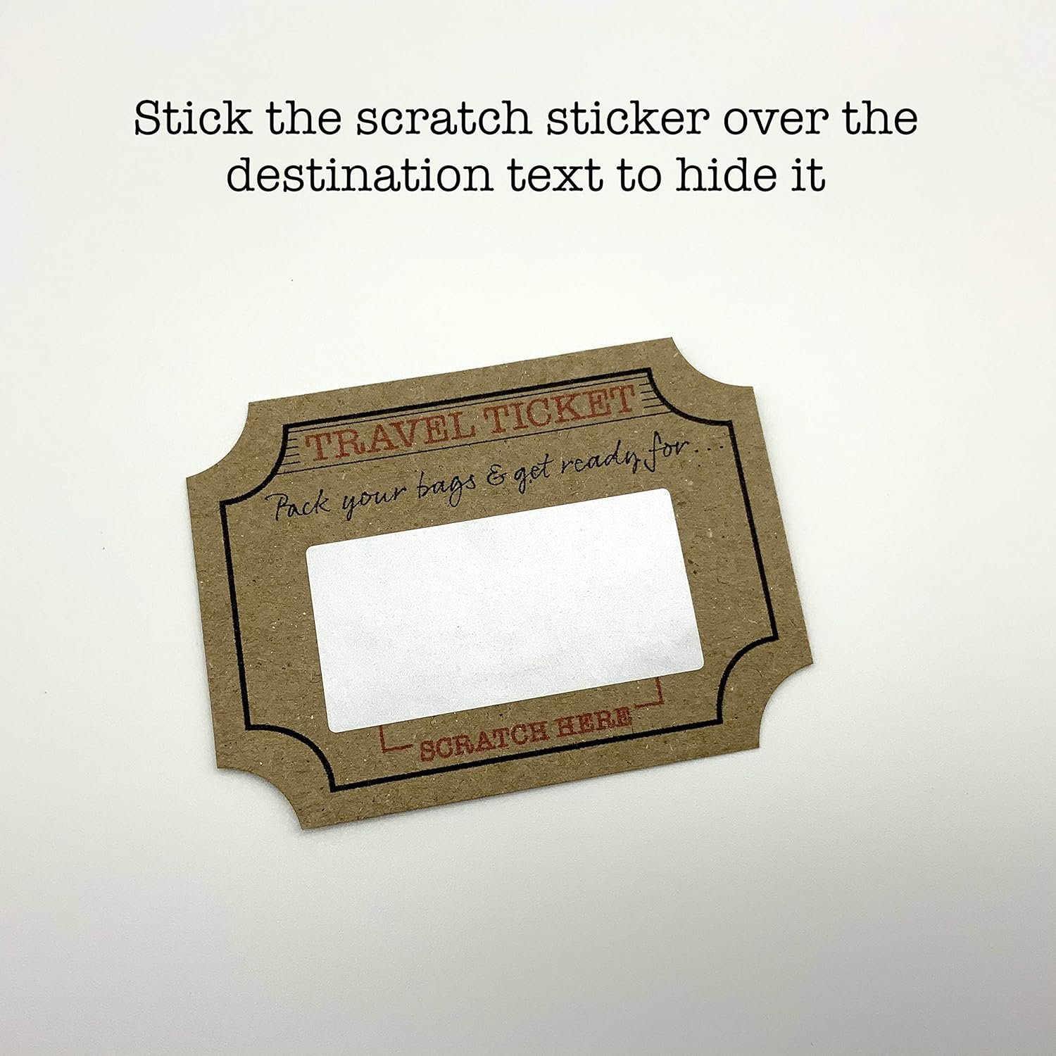 DIY Surprise Mini Suitcase & Mini Travel Ticket Scratch & Reveal Card Gift bundle (DIY). Perfect for Valentines, vacations, birthday, family trips away! - Image 4