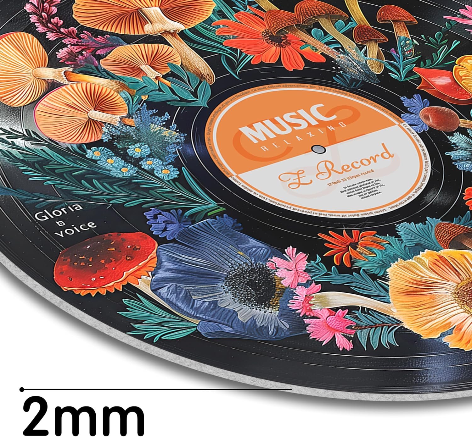 HK Studio Hippie Decor, Posters for Room Aesthetic - Botanical Wall Art, Record Decor, 4pcs 12" - Image 5