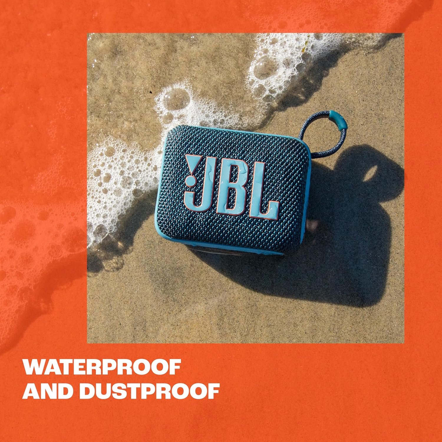 JBL Go 4 - Ultra-Portable, Waterproof and Dustproof Bluetooth Speaker, Big JBL Pro Sound with Punchy bass, 7-Hour Built-in Battery, Made in Part with Recycled Materials (Blue) - Image 9